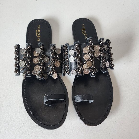 Torgeis Toe Ring Sandals "EUC" - Picture 2 of 15